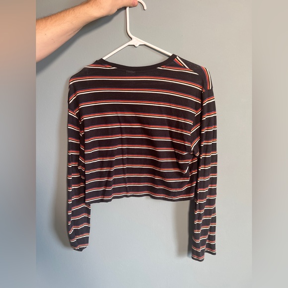 & Other Stories long sleeve stripe crop top - Picture 2 of 2